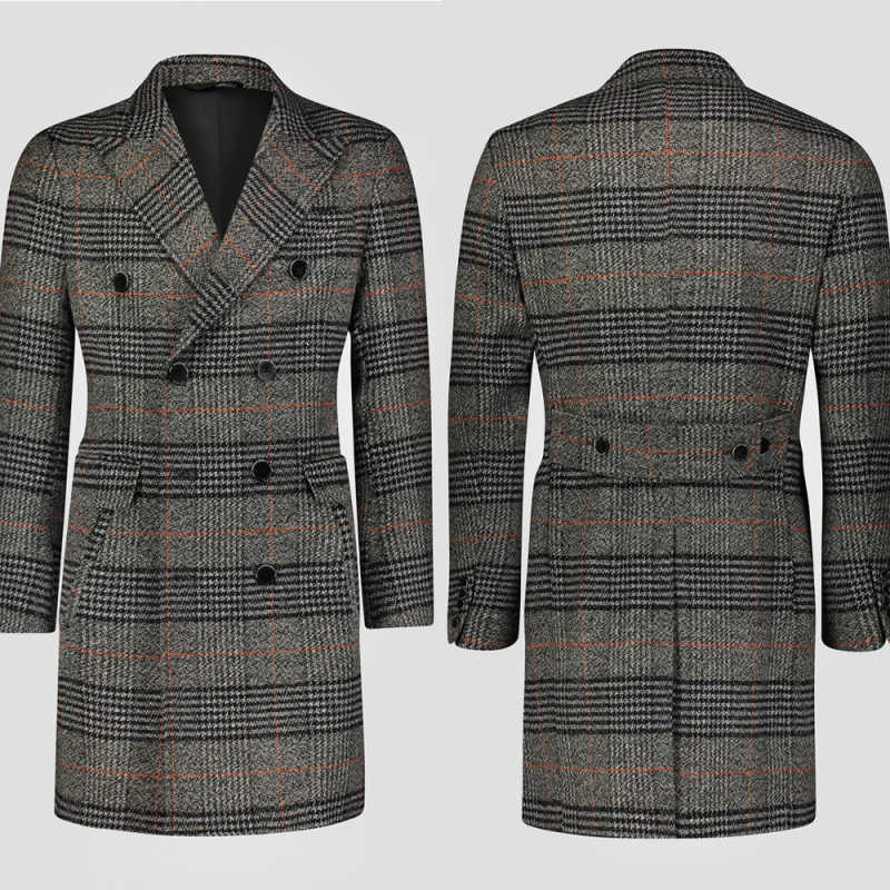 Men Formal Wear Modern - Современное мужское пальто из шерстяной смеси