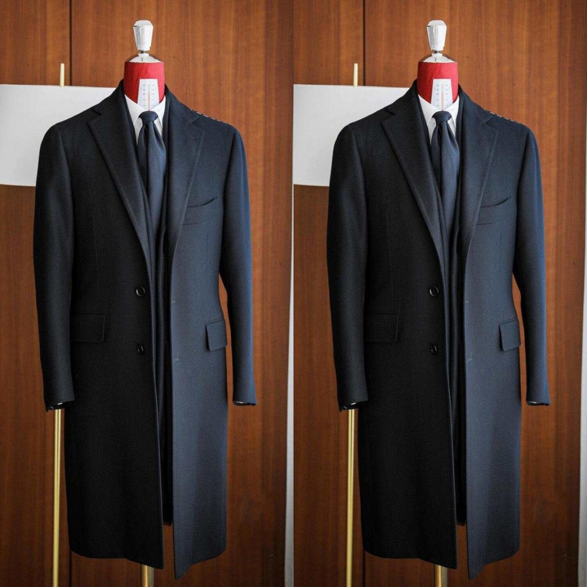 Men Formal Wear Modern - Современное мужское длинное пальто, официальное полушерстяное