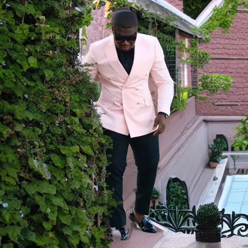 Двубортные мужские костюмы Sli – обзор и цена Men Formal Wear Modern