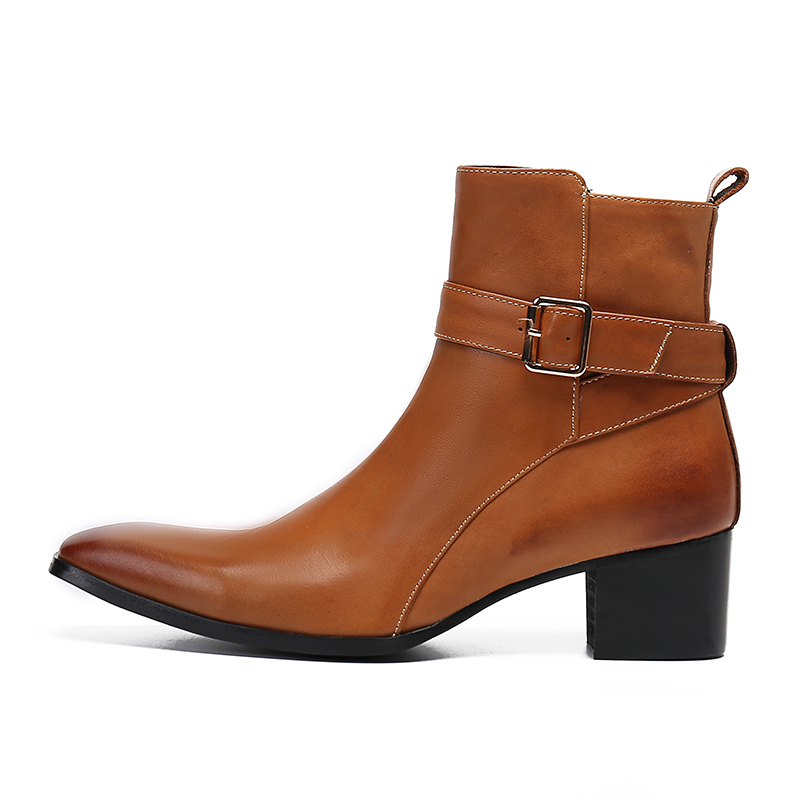 Зимние коричневые мужские боти – обзор и цена Men Formal Wear With Boots