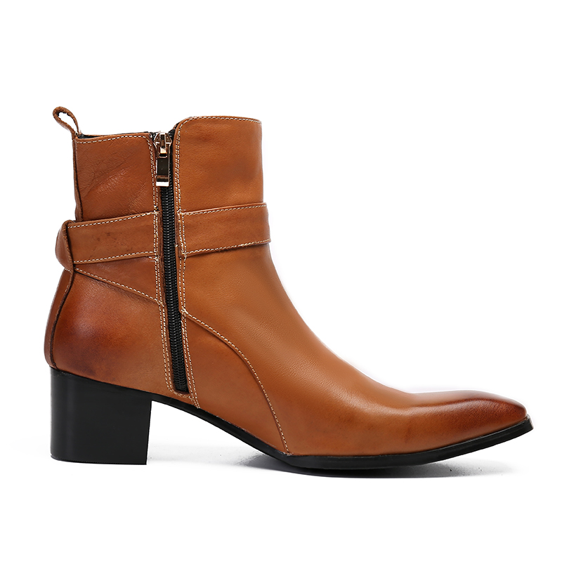 Зимние коричневые мужские боти – обзор и цена Men Formal Wear With Boots