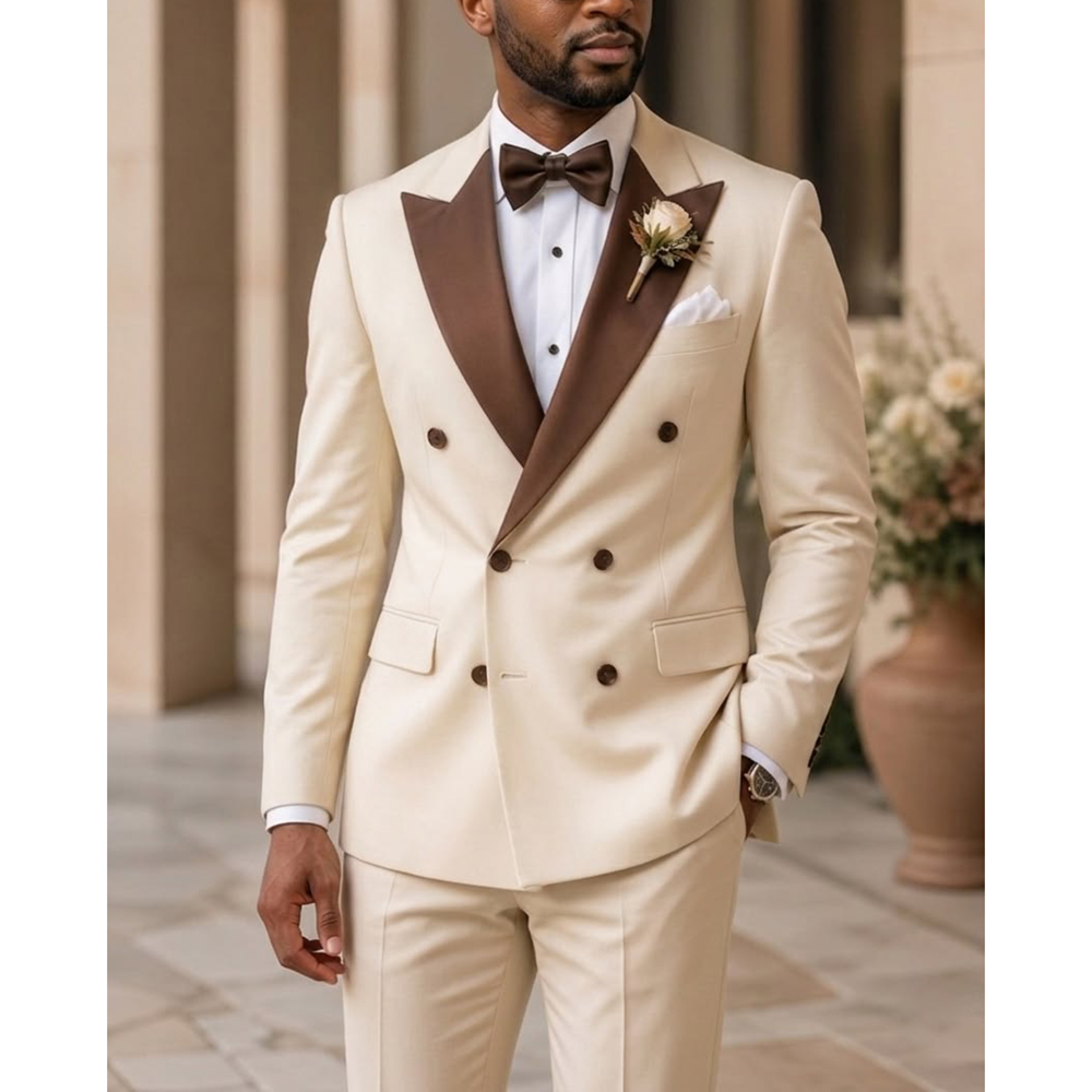 Мужской двубортный смокинг с о – обзор и цена Men Formal Wear Modern